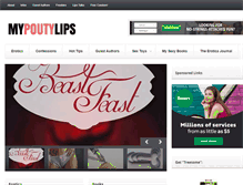 Tablet Screenshot of mypoutylips.com